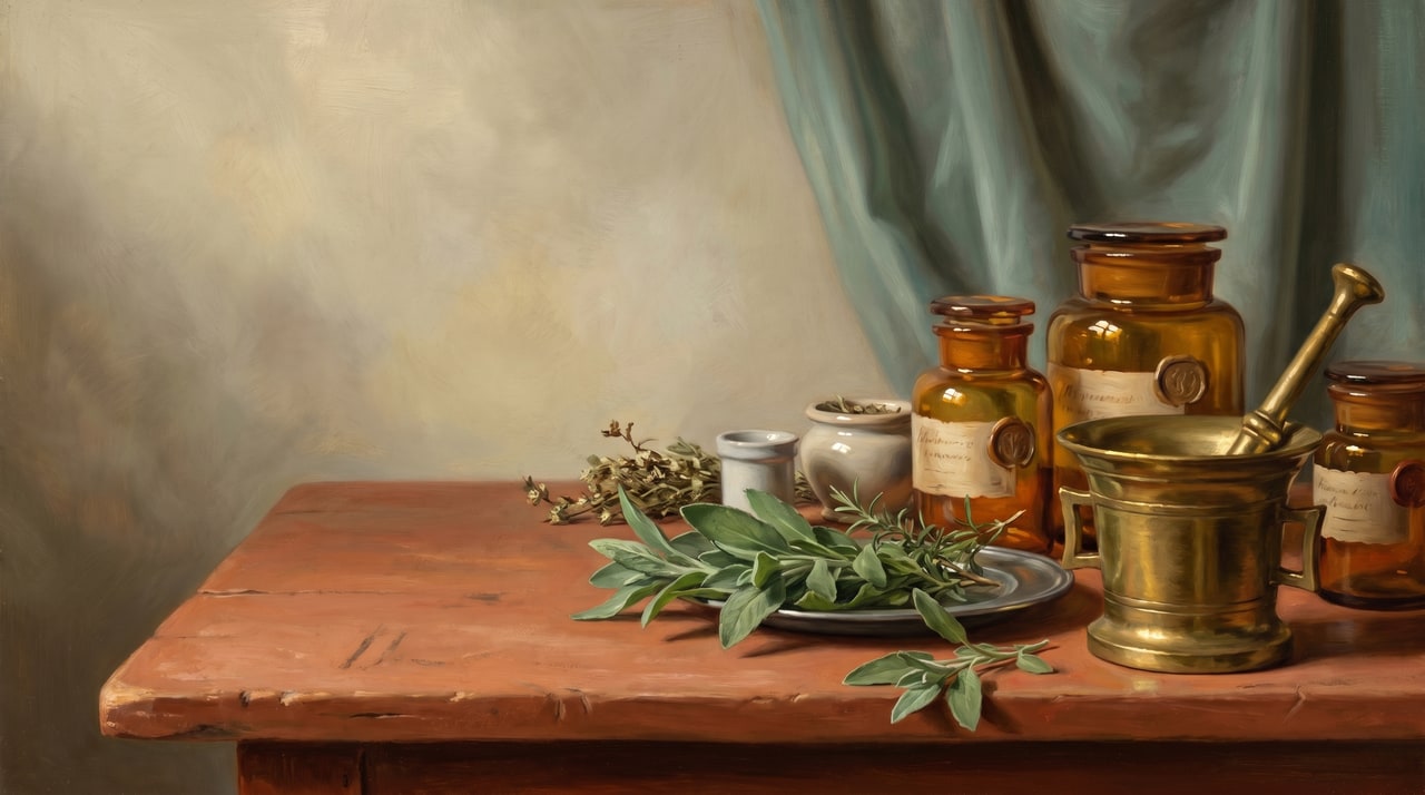 Painterly still life evoking open correspondence — warm, attentive